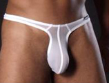 White Sheer Thong