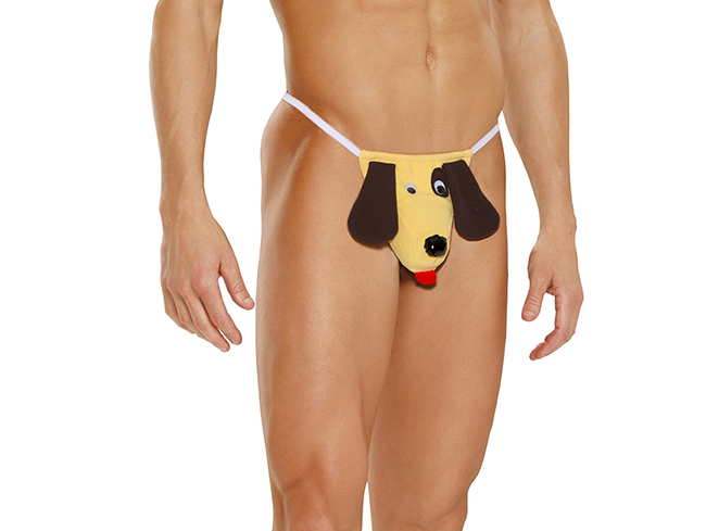 Men's dog pouch g-string