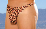 Leapord print thong.