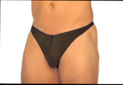 Sexy black mesh thong.